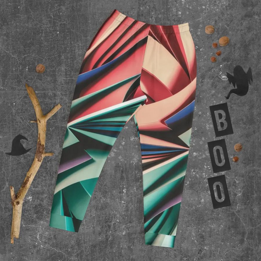 Abstract Geometric Recycled Men's Joggers in Vibrant Colors (XS-3XL) product image (12)