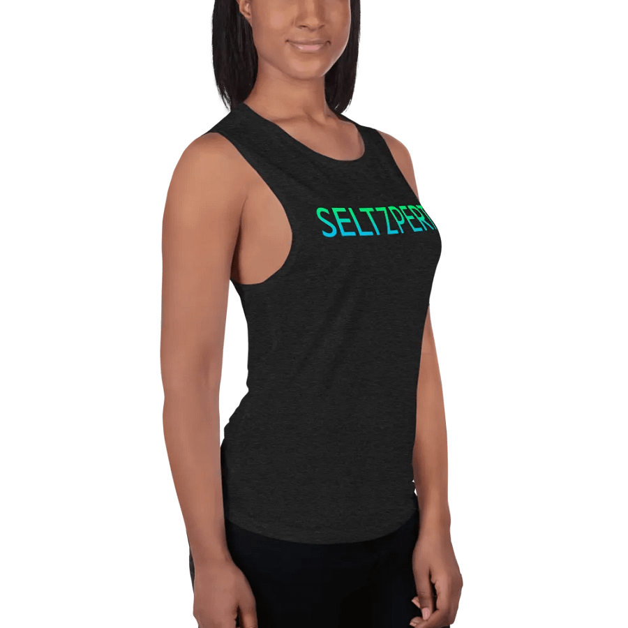 Seltzpert Women's Flowy Tank Top | Blue Lagoon product image (7)