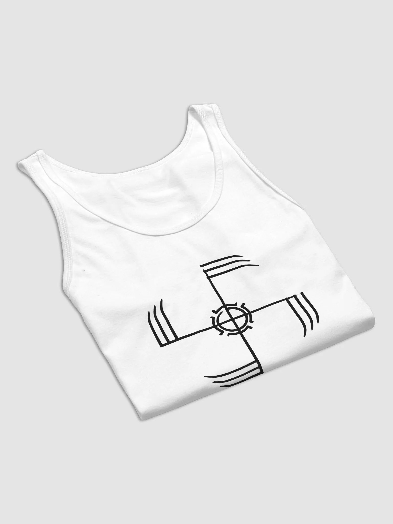 Ginfaxi Men's Tank Top White product image (16)