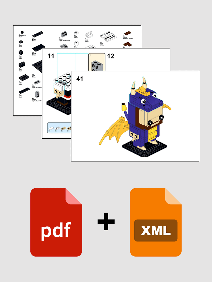 Pix + Pix Dragon Combo PDF and Parts List product image (2)