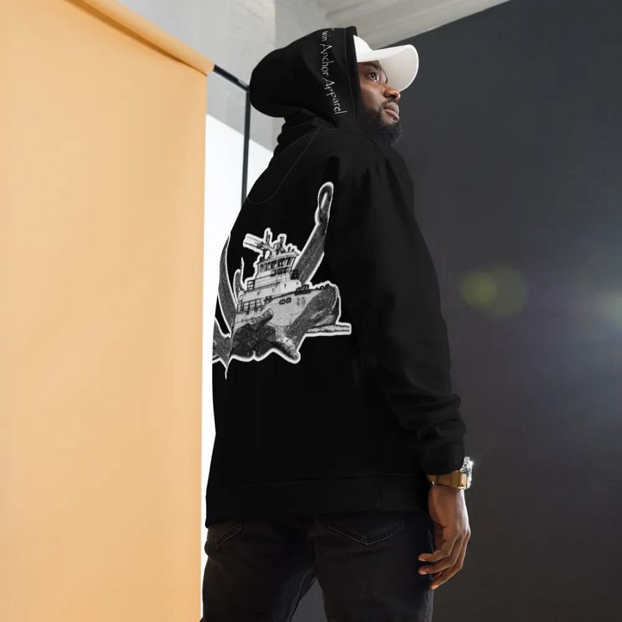 Twin Anchor Titan Black Hoodie product image (7)