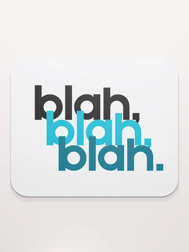 blah blah blah mouse pad product image (2)