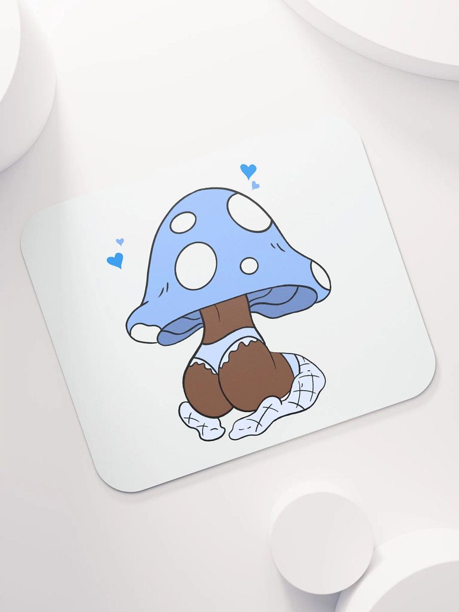 Mushroom Baddie Desk Mat - Light Blue product image (7)