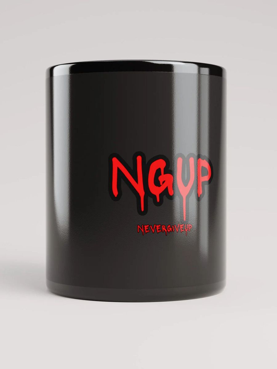 NGUP NeverGiveUp Black Glossy Mug product image (10)