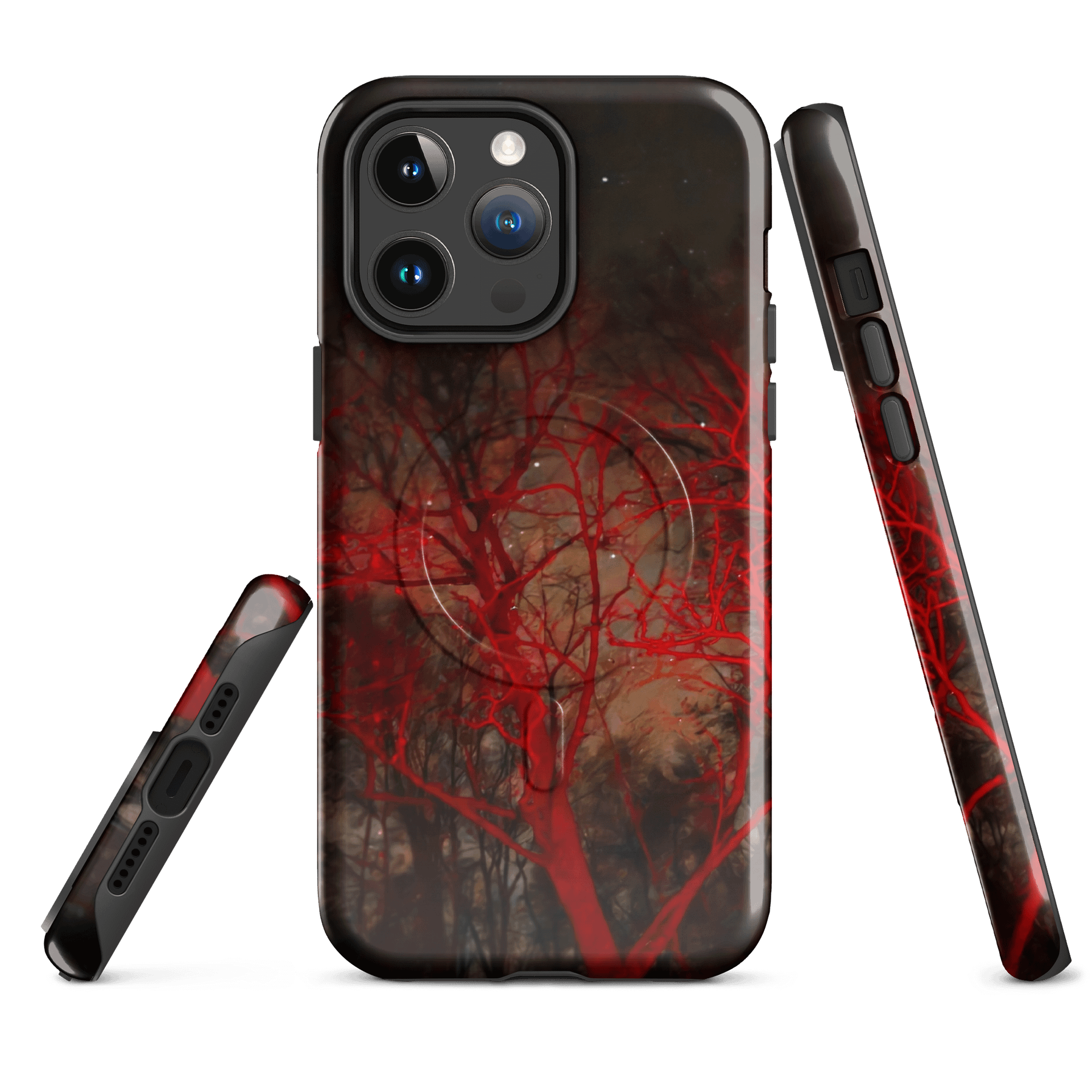 Night Sky Red Forest iPhone® Case product image (1)