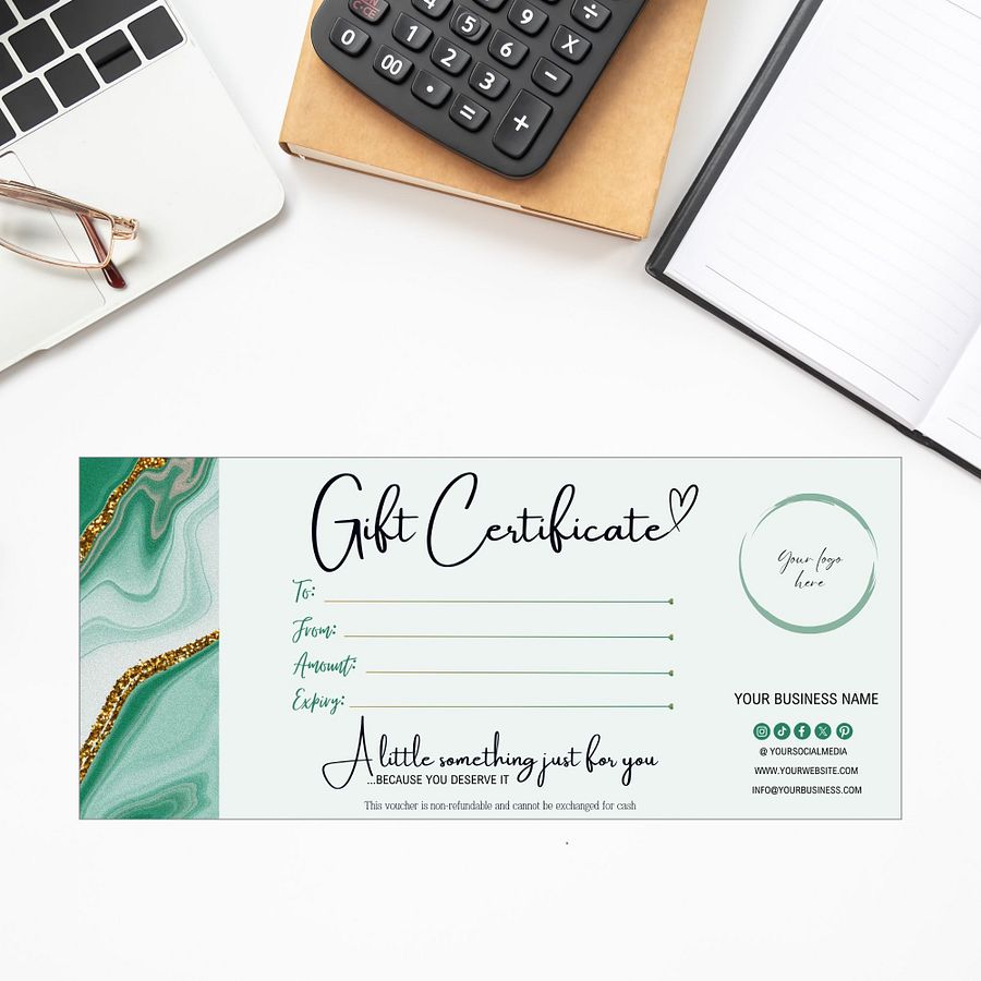Esmeralda - Gift Certificate Template product image (4)