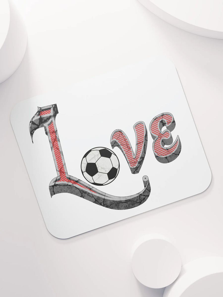 Love Soccer Grunge Mouse Pad product image (5)