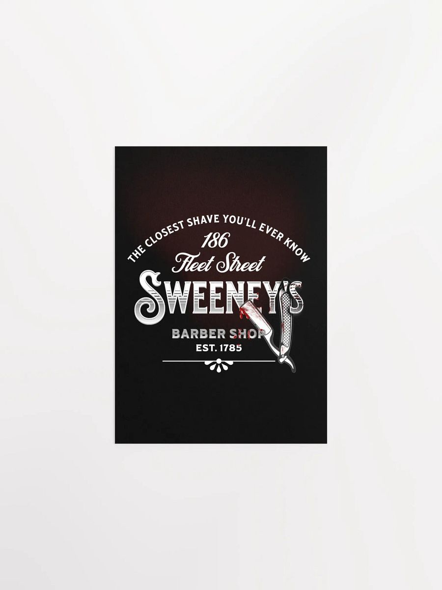 Sweeney Todd Barber Shop Poster – Enhanced Matte Victorian Broadway Wall Art product image (9)