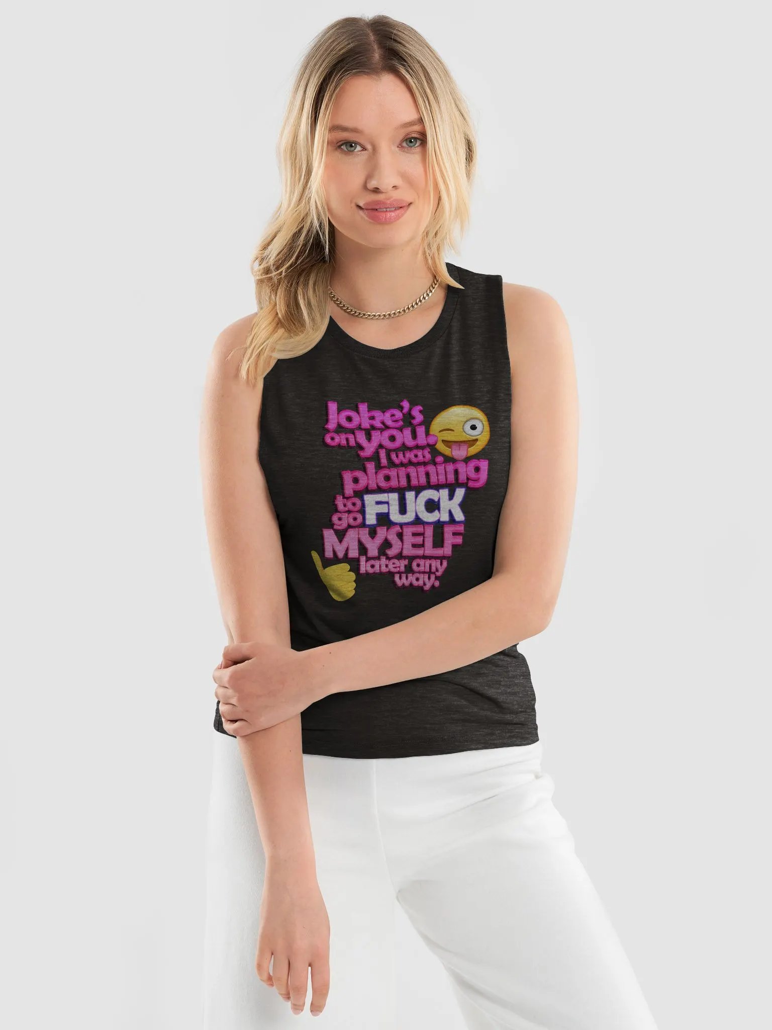"My Own Best Company: Don't Like It? ✌️" Tank Top - Unapologetically Me product image (3)