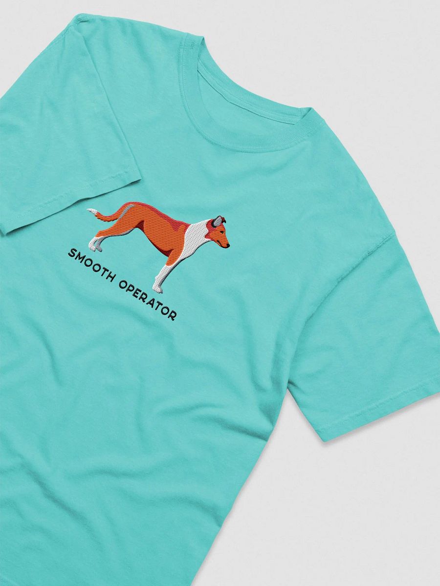 Smooth Operator T-Shirt(Embroidered) of a Smooth Collie(Red) product image (6)