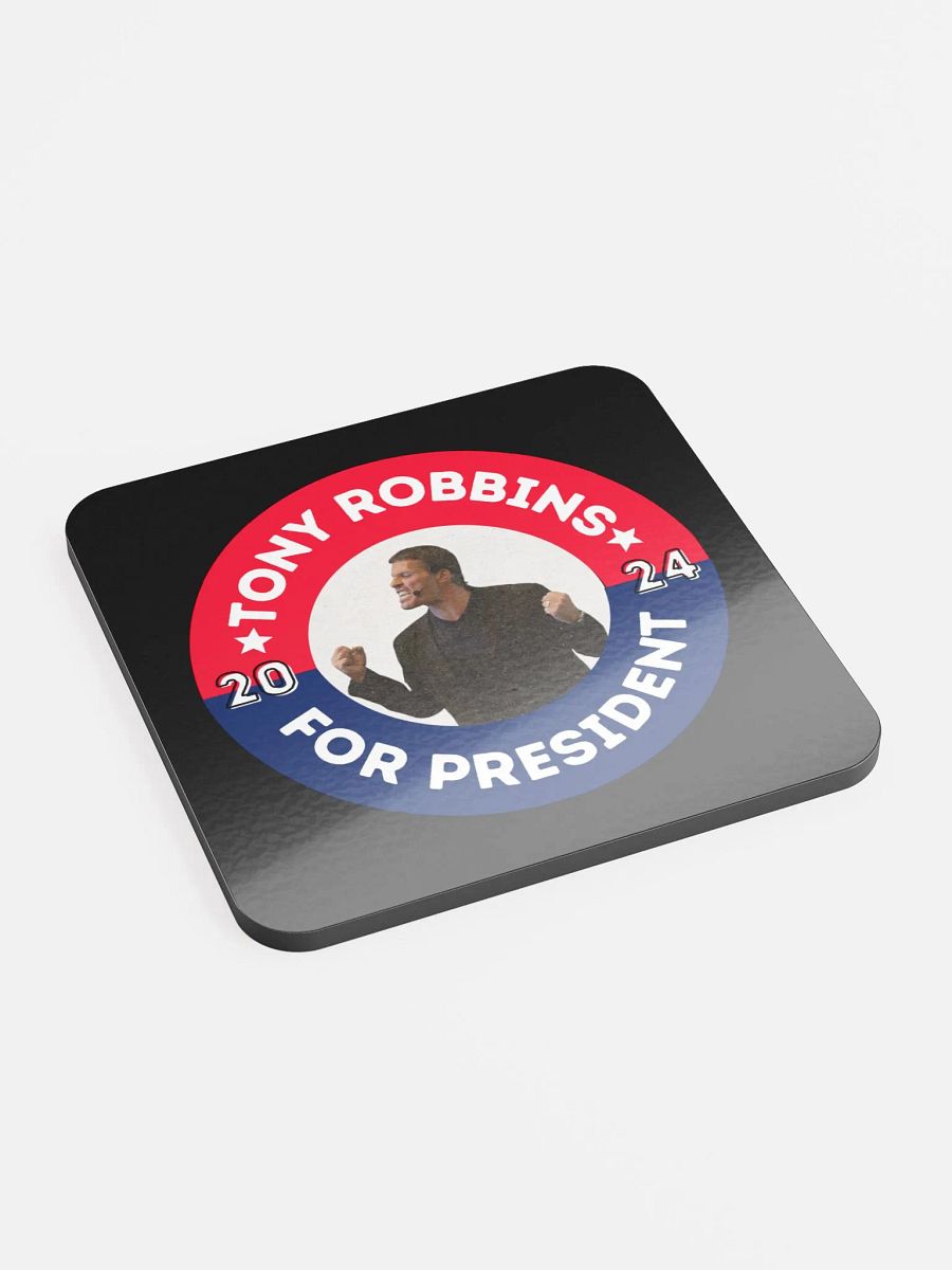 'Tony Robbins for President' 2024 Campaign Button Coaster product image (2)