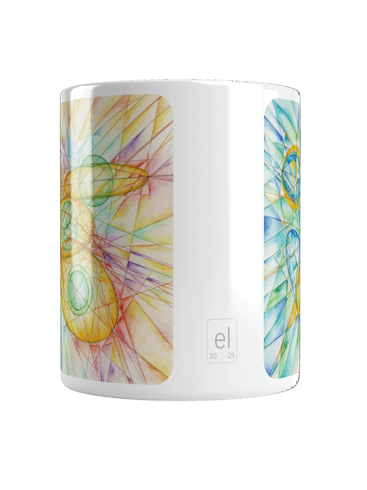 Poinsot's Paper Spaceship 1+2 - Gyroscope Physics Geometric Drawings Mug product image (2)