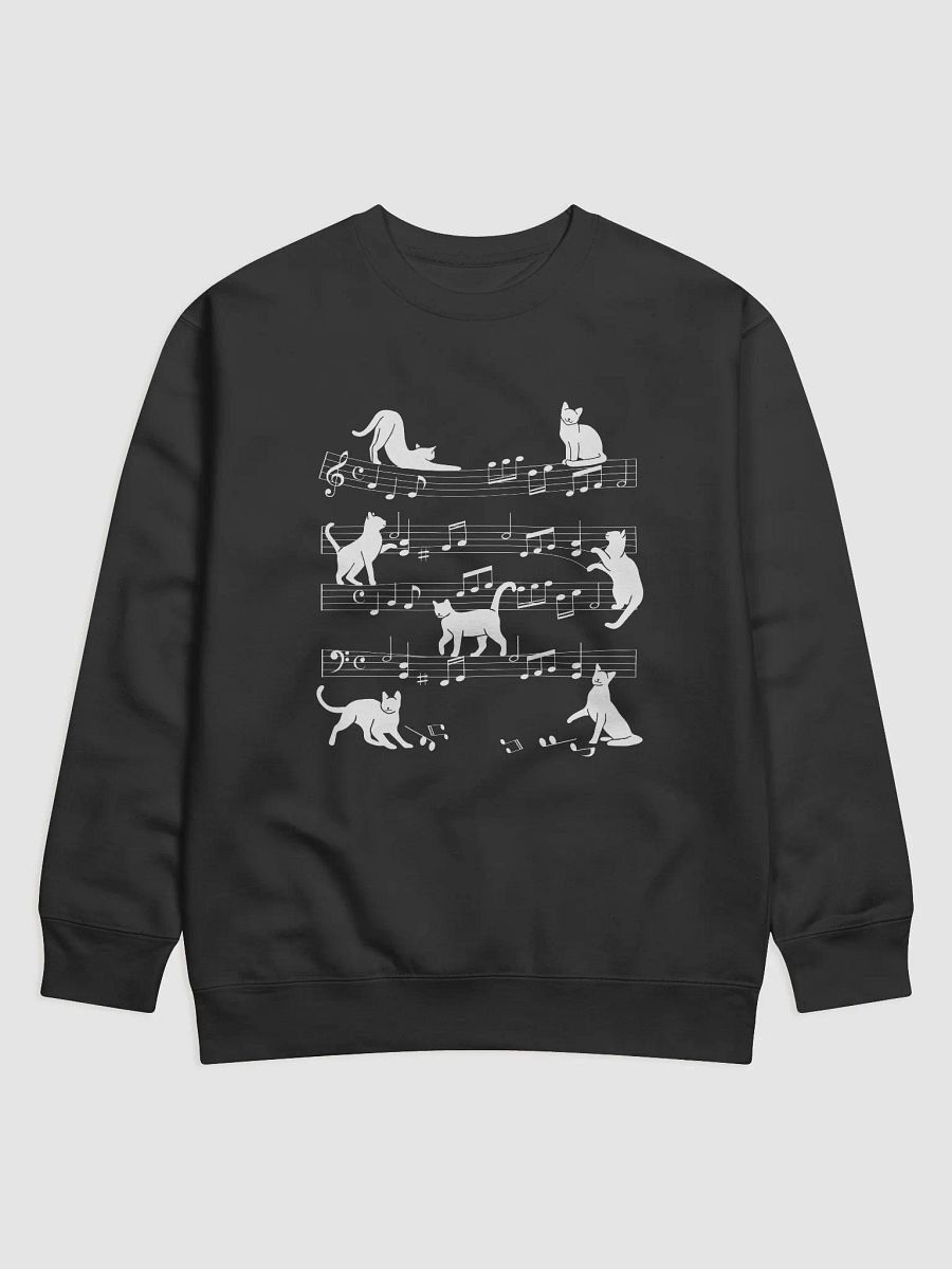 Cats Playing with Musical Notes - Premium Sweatshirt product image (1)