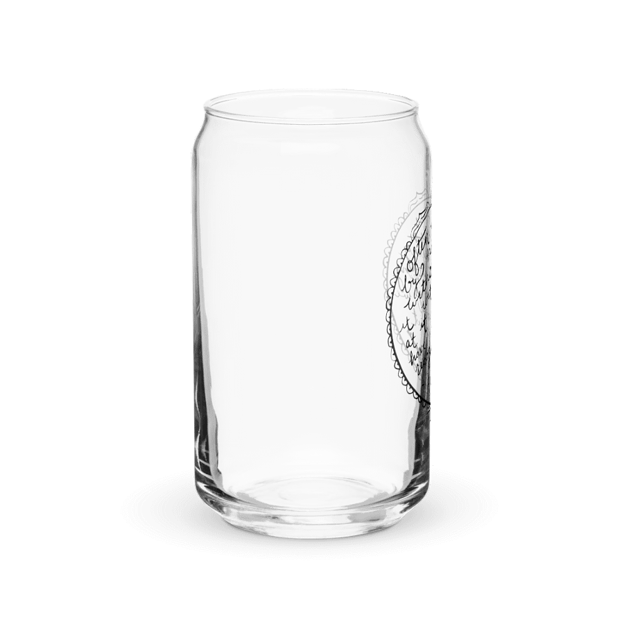 "Recognize Happiness" Glass Cup product image (6)