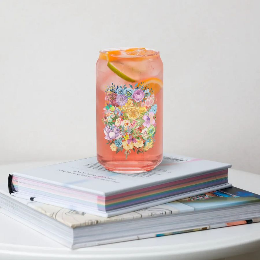 Floral Fusion Can-Shaped Glass product image (4)