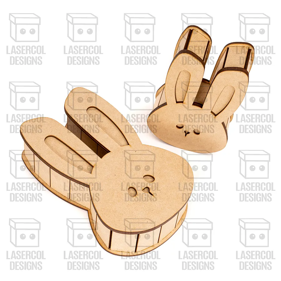 Easter Bunny Shaped Boxes Set 3 - Laser Cut Files product image (10)