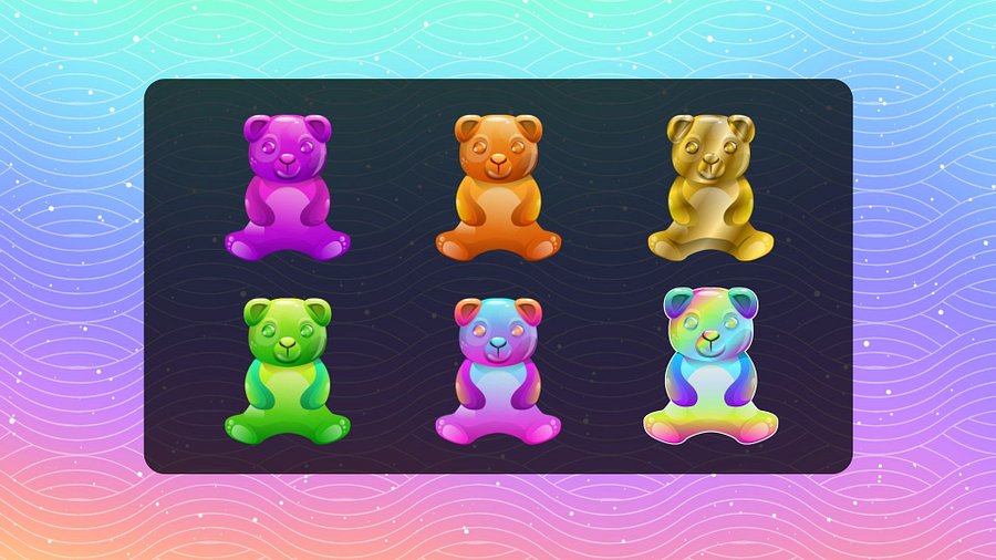 Gummy Bear Twitch Badges 6-Pack product image (3)