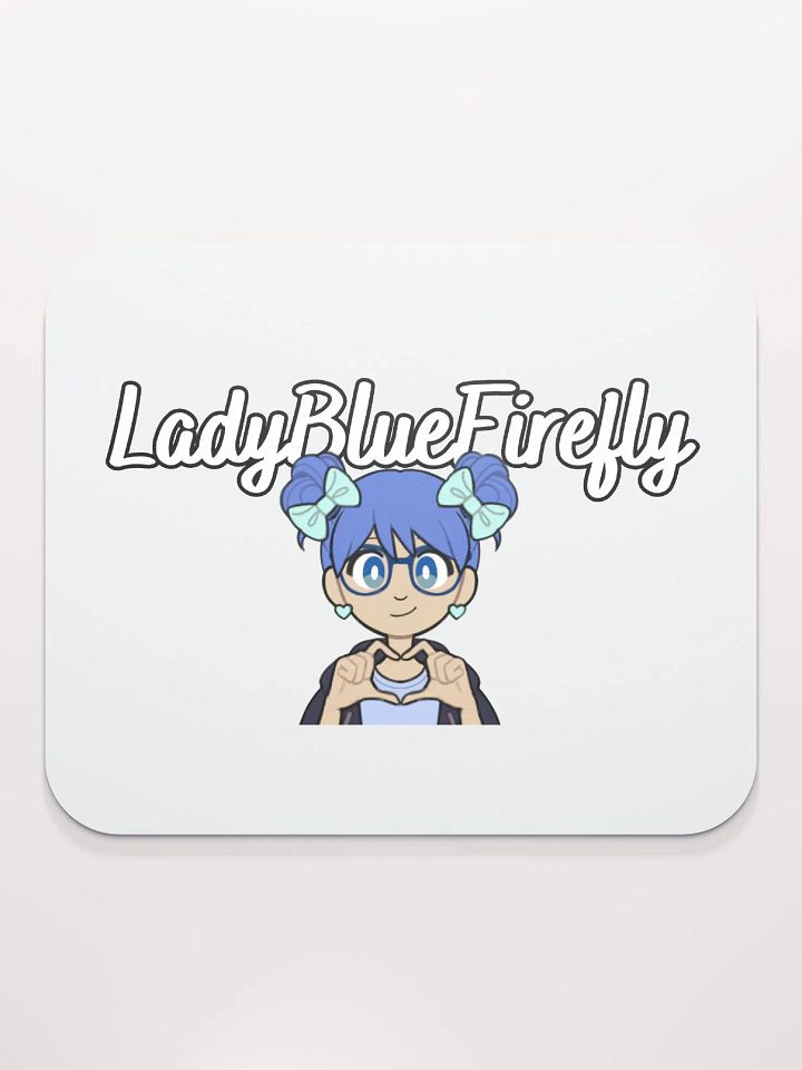 LadyBlueFirefly PNG Hand Heart Mouse Pad product image (2)