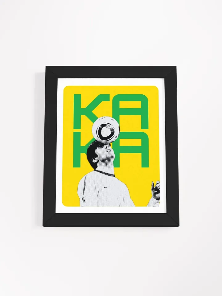Kaka BW Brazil Name Art Framed Print product image (1)