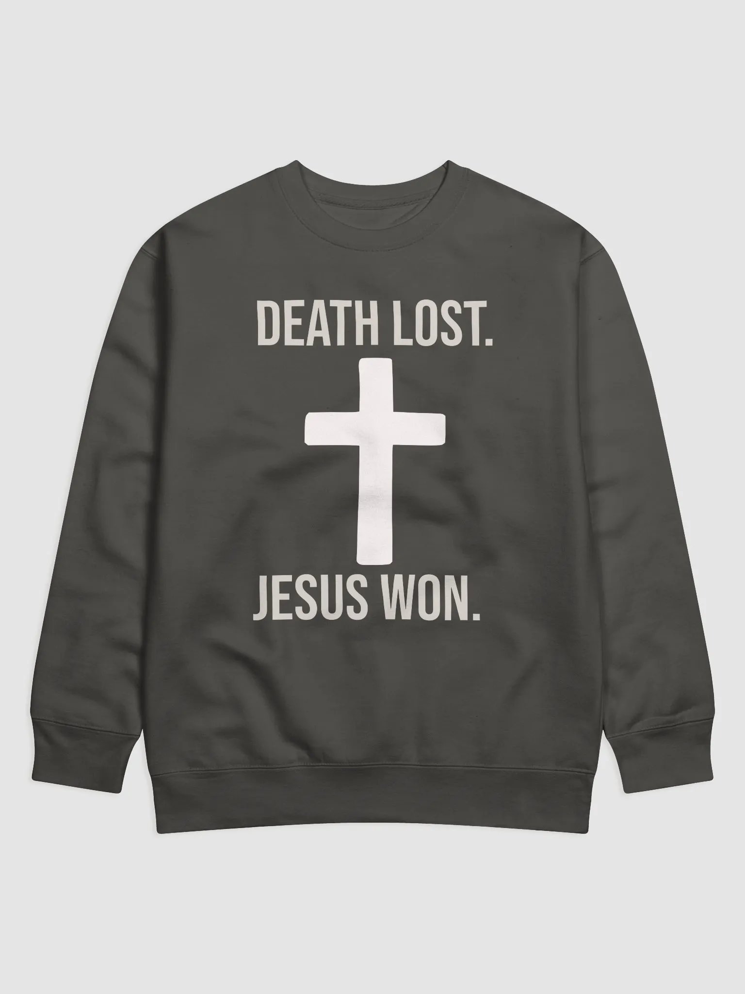 Death Lost, Jesus Won – Victory in Christ Sweatshirt product image (6)