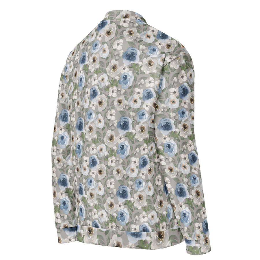 Grey Roses Bomber Jacket product image (4)