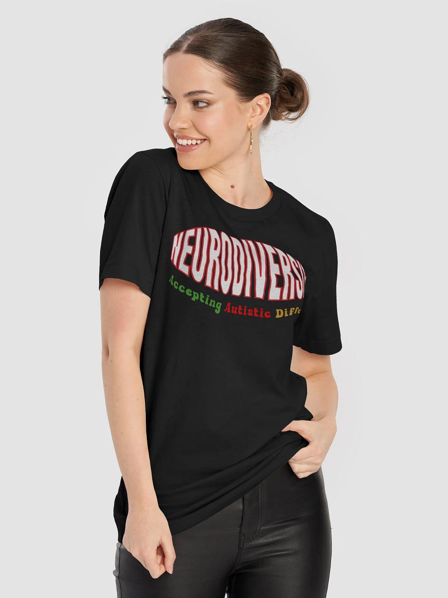 Neurodiversity, Accepting Autistic Difference Bella Canvas T-shirt product image (2)