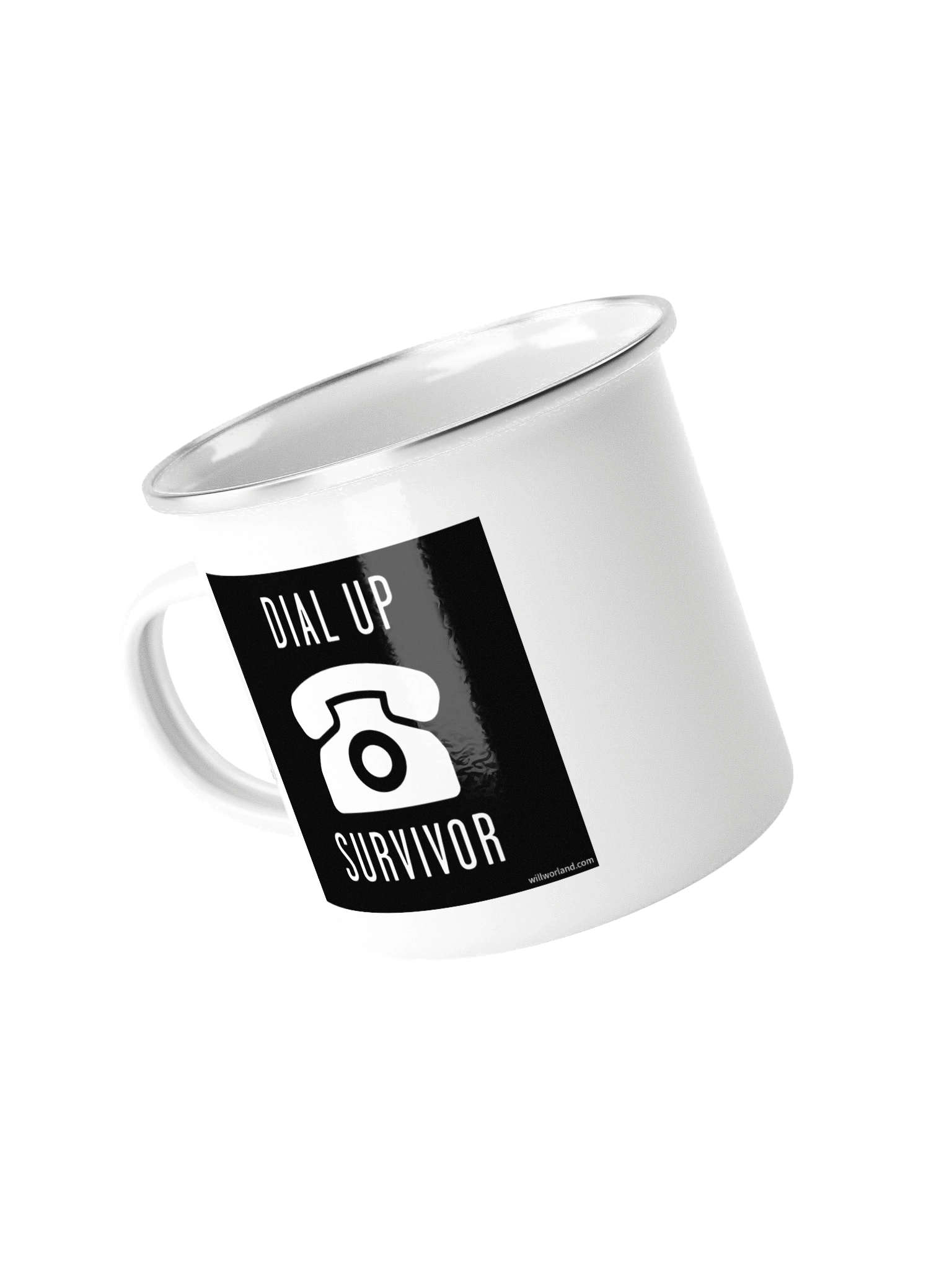 Dial-Up Survivor (Enamel Camp Mug) product image (4)