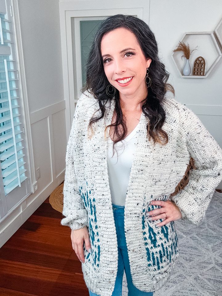 Wish Upon A Star Crochet Cardigan - Learn to Crochet an Easy Mosaic Cardigan product image (1)