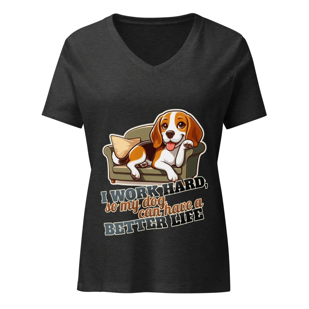 Work Hard - Beagle Sofa - V-neck product image (3)