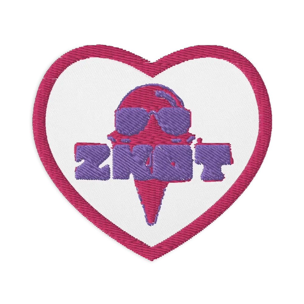 Pink Logo ZKOT Heart Shaped Patch - Show Your Support with Style - Accessories product image (1)