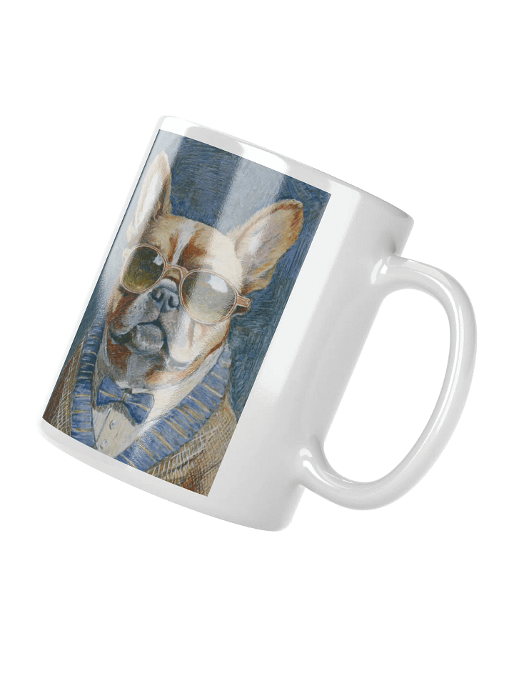 French Bulldog Sunglasses Painting - dogPXL Artistic series Shades White Mug product image (2)