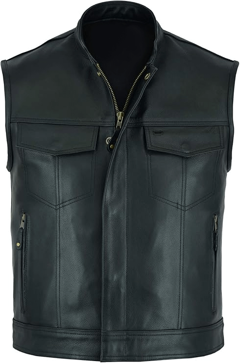 Classic Leather Moto Vest [MENS] product image (1)