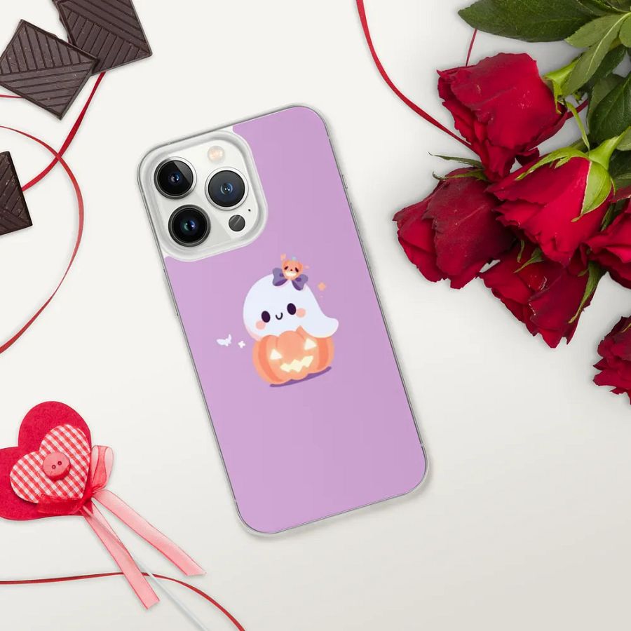 Spooky Pumpkin Ghost iPhone Case product image (36)