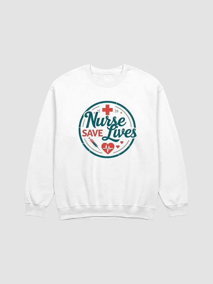 Nurse Save Lives Badge Crewneck product image (2)
