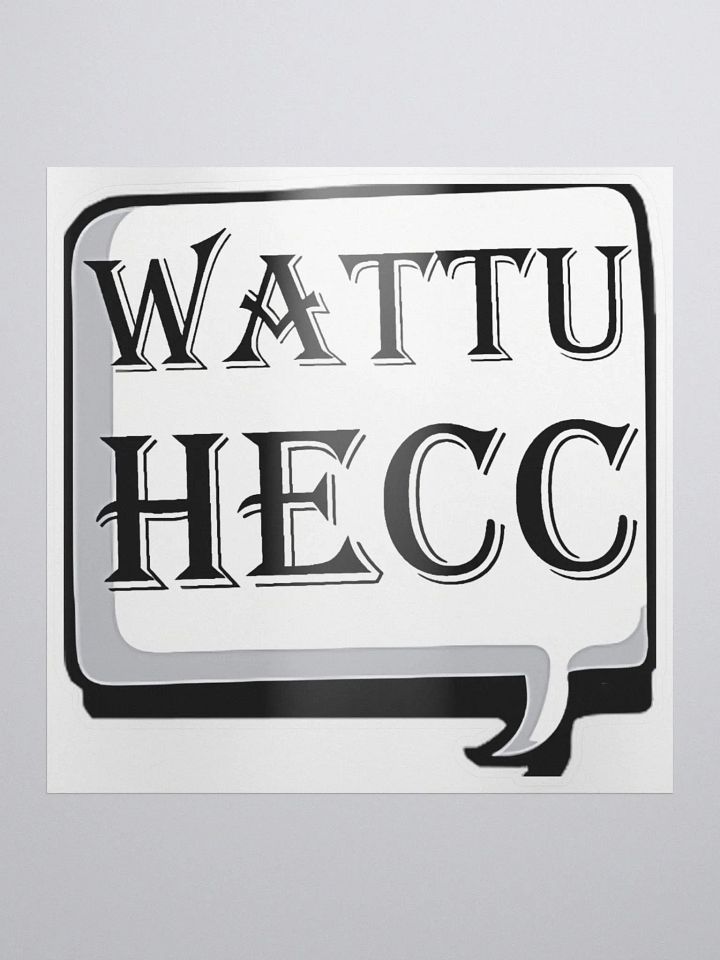wattuhecc Kiss Cut Stickers product image (1)
