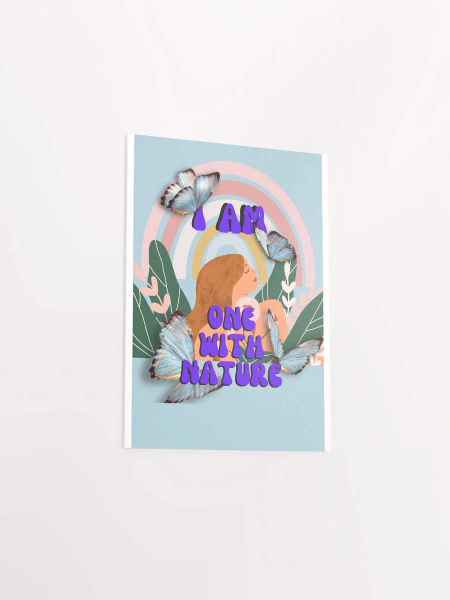 I am one with nature - Affirmation Poster product image (3)