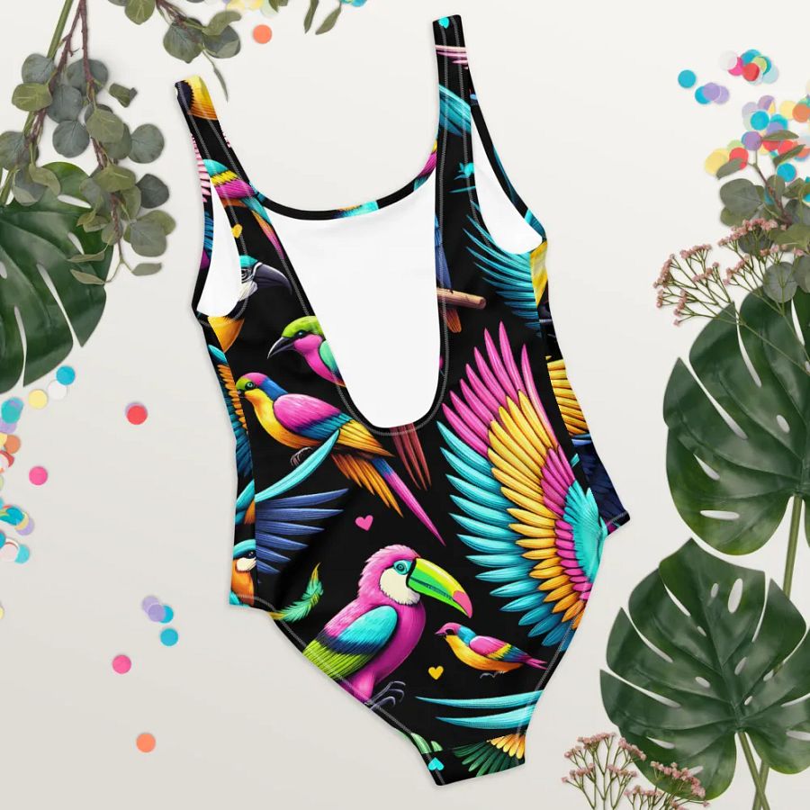 Neon Toucan Tropical One-Piece product image (5)