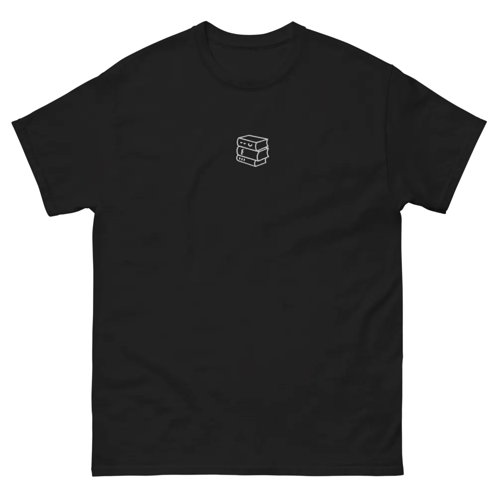 Sleek Line Drawing of books T-Shirt product image (21)