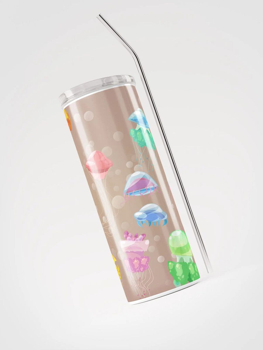 Dive into Refreshment: Jellyfish Tumbler - Eco-Friendly Stainless Steel with Straw product image (3)