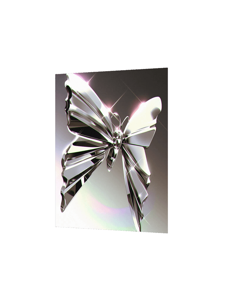 Metallic Butterfly Matte Poster product image (2)