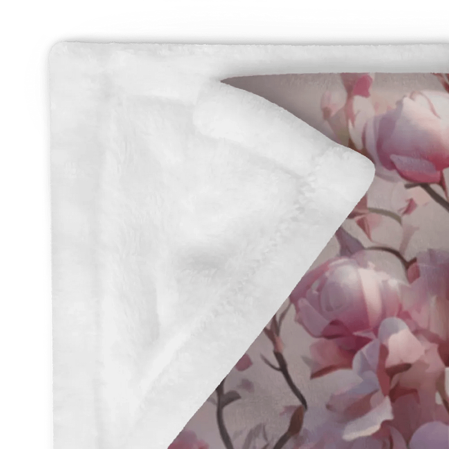 The pink floral hut design throw blanket product image (24)