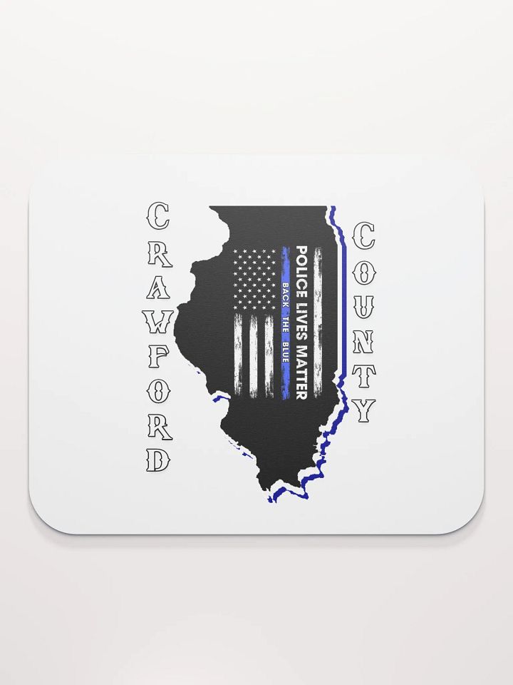Police Lives Matter Crawford County, Illinois - Mouse Pad product image (2)
