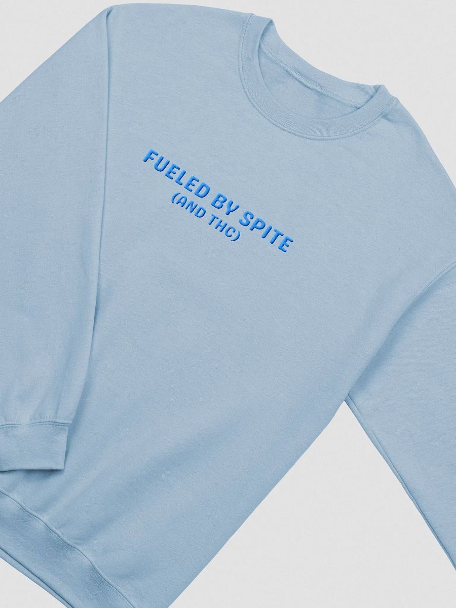 FUELED BY SPITE (aqua thread) embroidered classic crewneck product image (10)