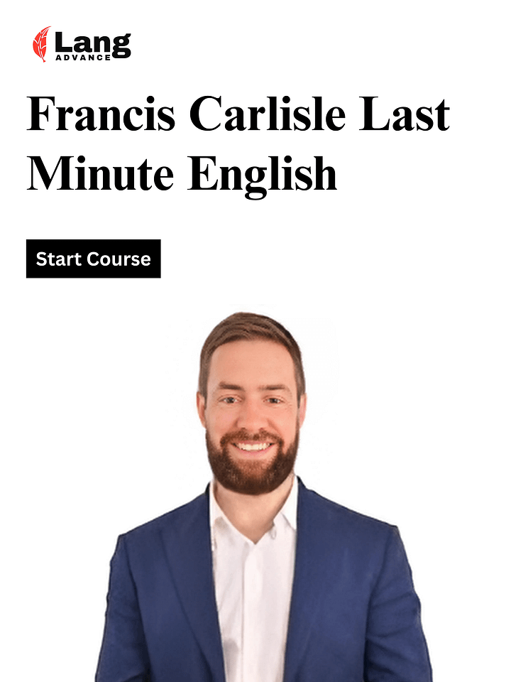 Francis Carlisle: Last Minute English product image (1)