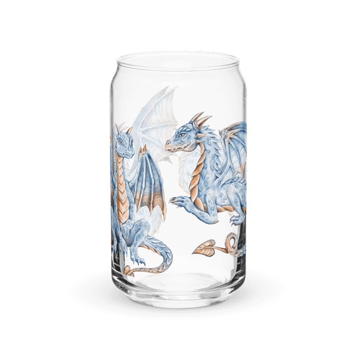 Frosty Blue Dragon Glass Can Sipper product image (2)