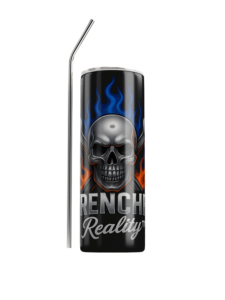 Flaming Skull Stainless Steel Tumbler product image (1)