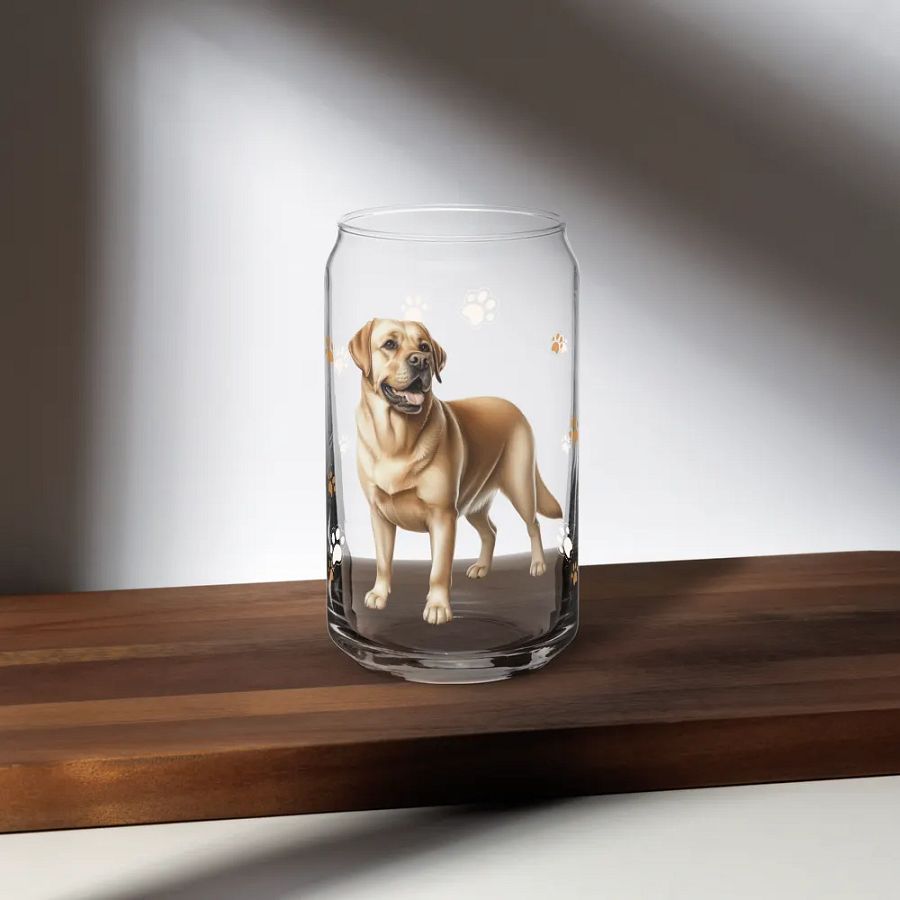 Smiling Labrador Can-Shaped Glass product image (35)