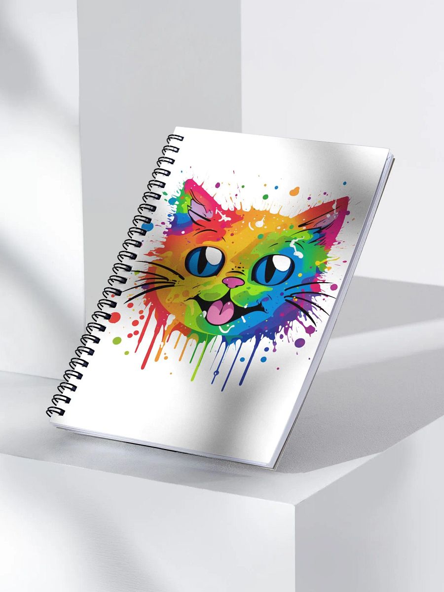 Splat Cat Rainbow Design Notebook product image (3)