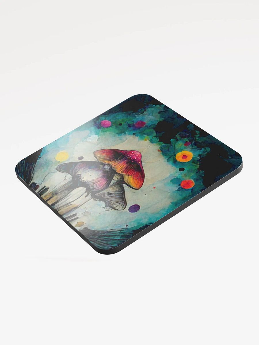 Whimsical Mushroom Dreams Glossed Coaster product image (3)