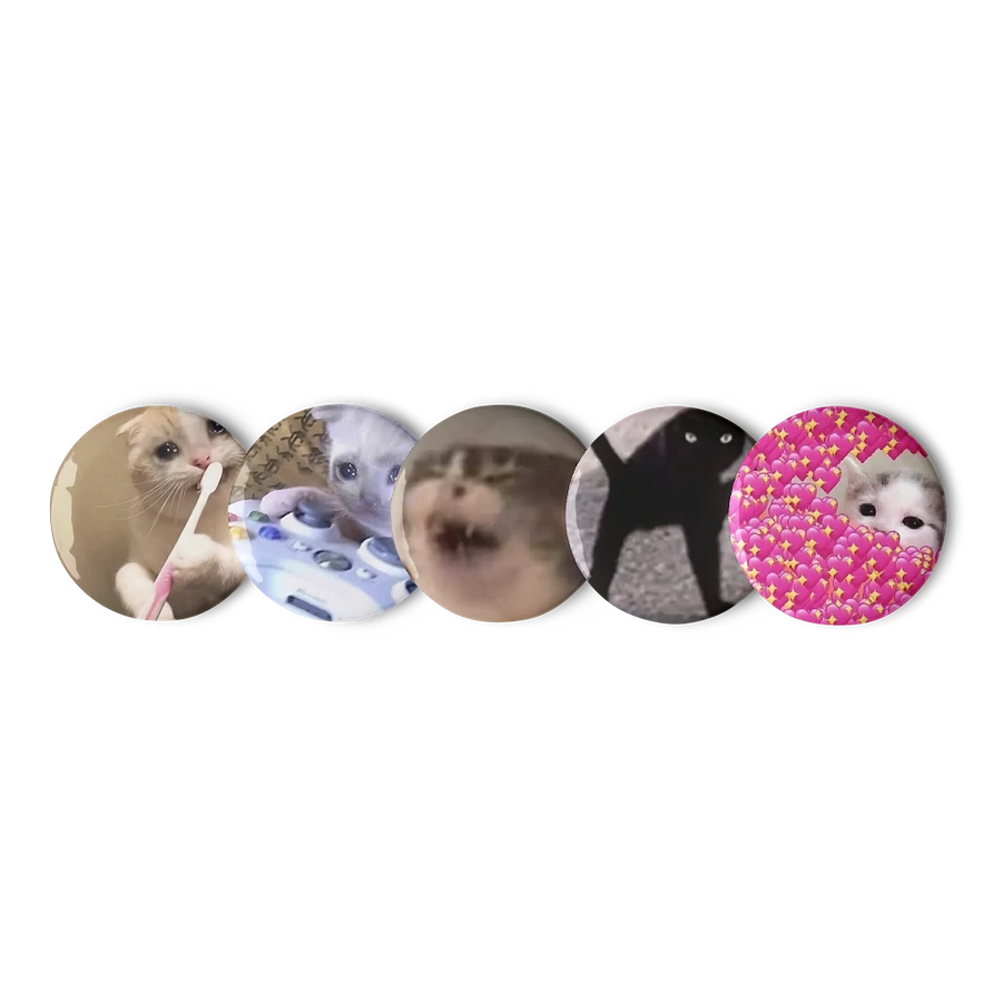 Set of Pin Buttons: Meme Cats 31 product image (5)